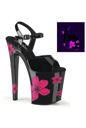 SS-XTREME-809HB Black Patent Sandal