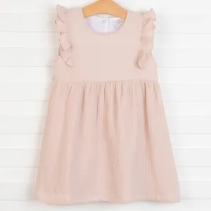 Stella Muslin Dress, Fawn