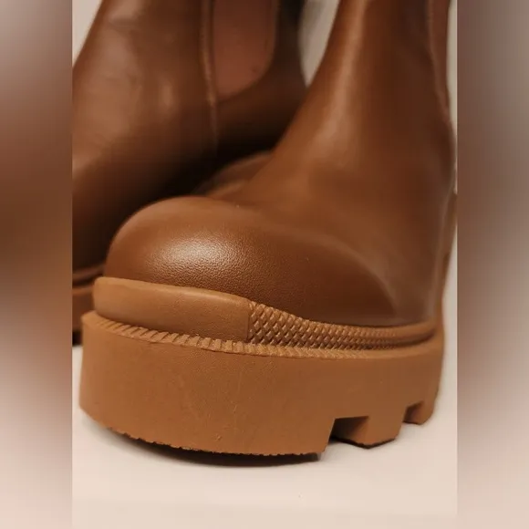 Steve Madden Roxie Cognac Brown Leather Women’s Size 9.5