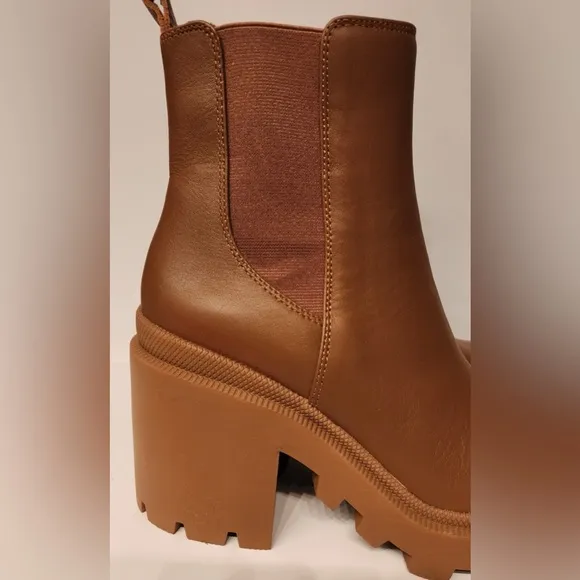 Steve Madden Roxie Cognac Brown Leather Women’s Size 9.5