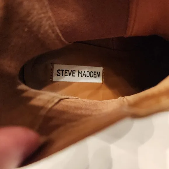 Steve Madden Roxie Cognac Brown Leather Women’s Size 9.5