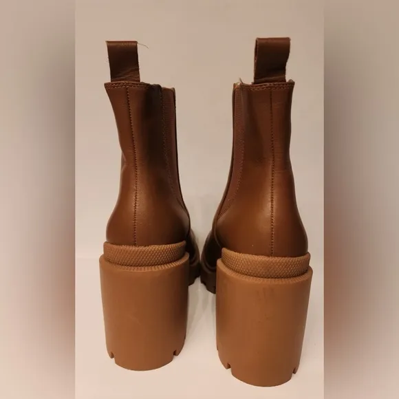 Steve Madden Roxie Cognac Brown Leather Women’s Size 9.5