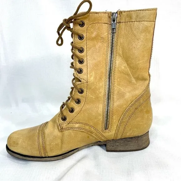 Steve Madden Troopa Boot Size 9.5 Tan