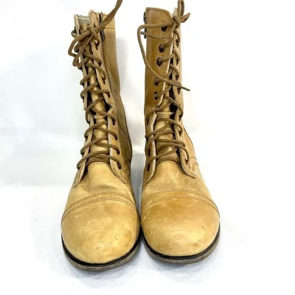 Steve Madden Troopa Boot Size 9.5 Tan