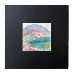 storm waves - painted mixed media art print