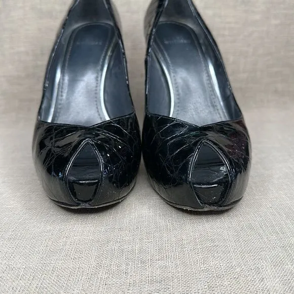 Stuart Weitzman Crock Embossed Heels