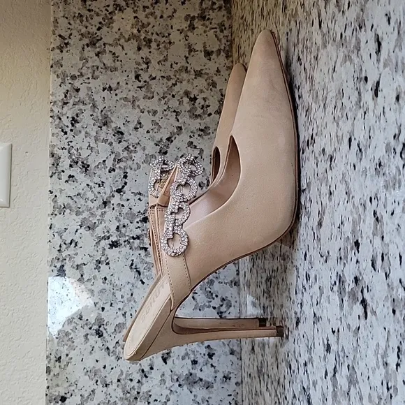 Suede schutz Nude Elisah mule pumps US sz 9.5