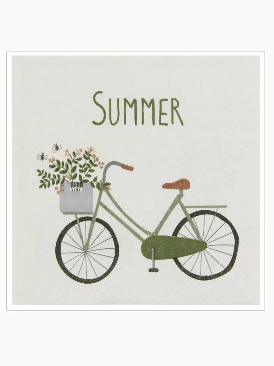 Summer Bicycle Napkins