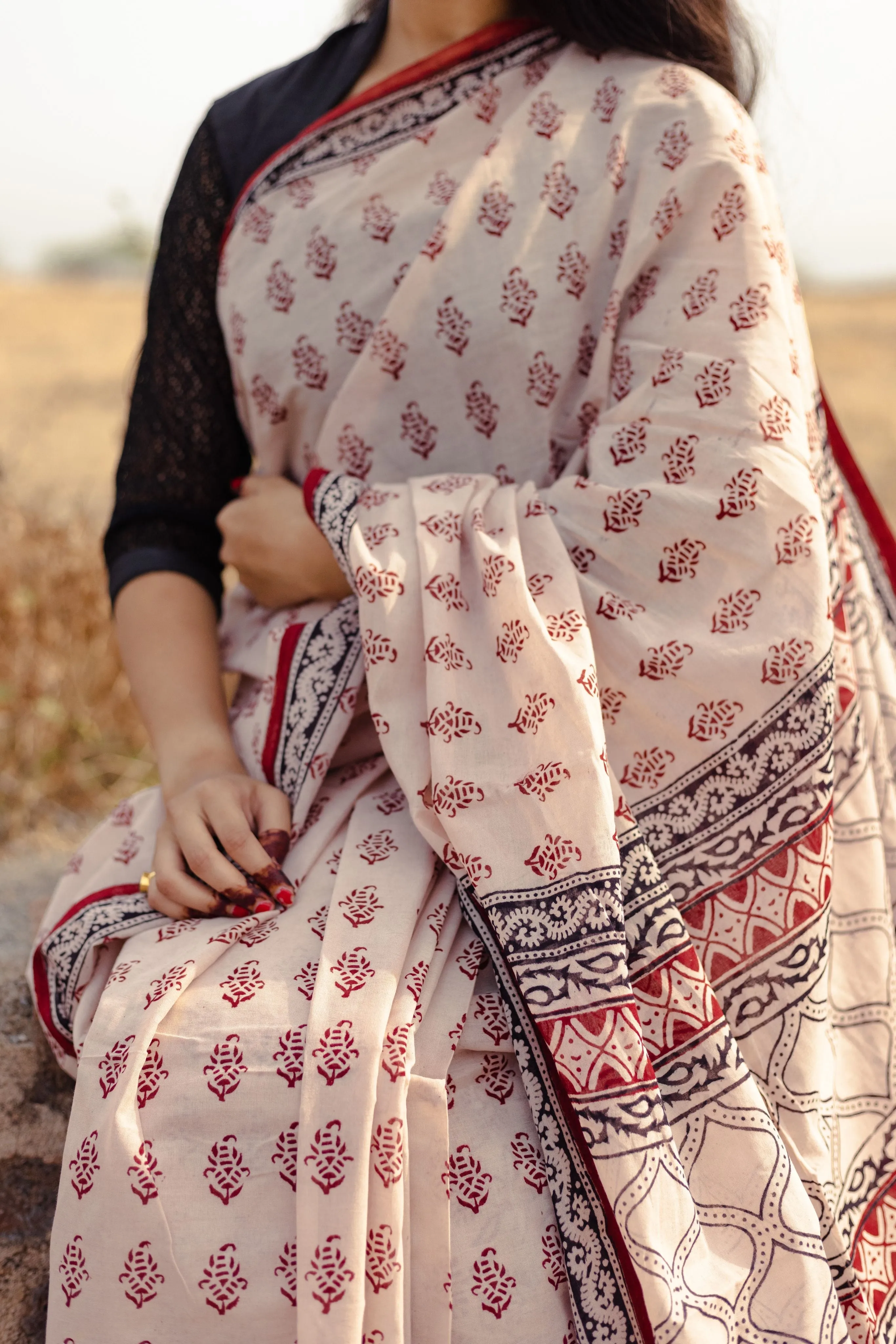 Summer collection sarees - Basant Nandana Kali cotton saree