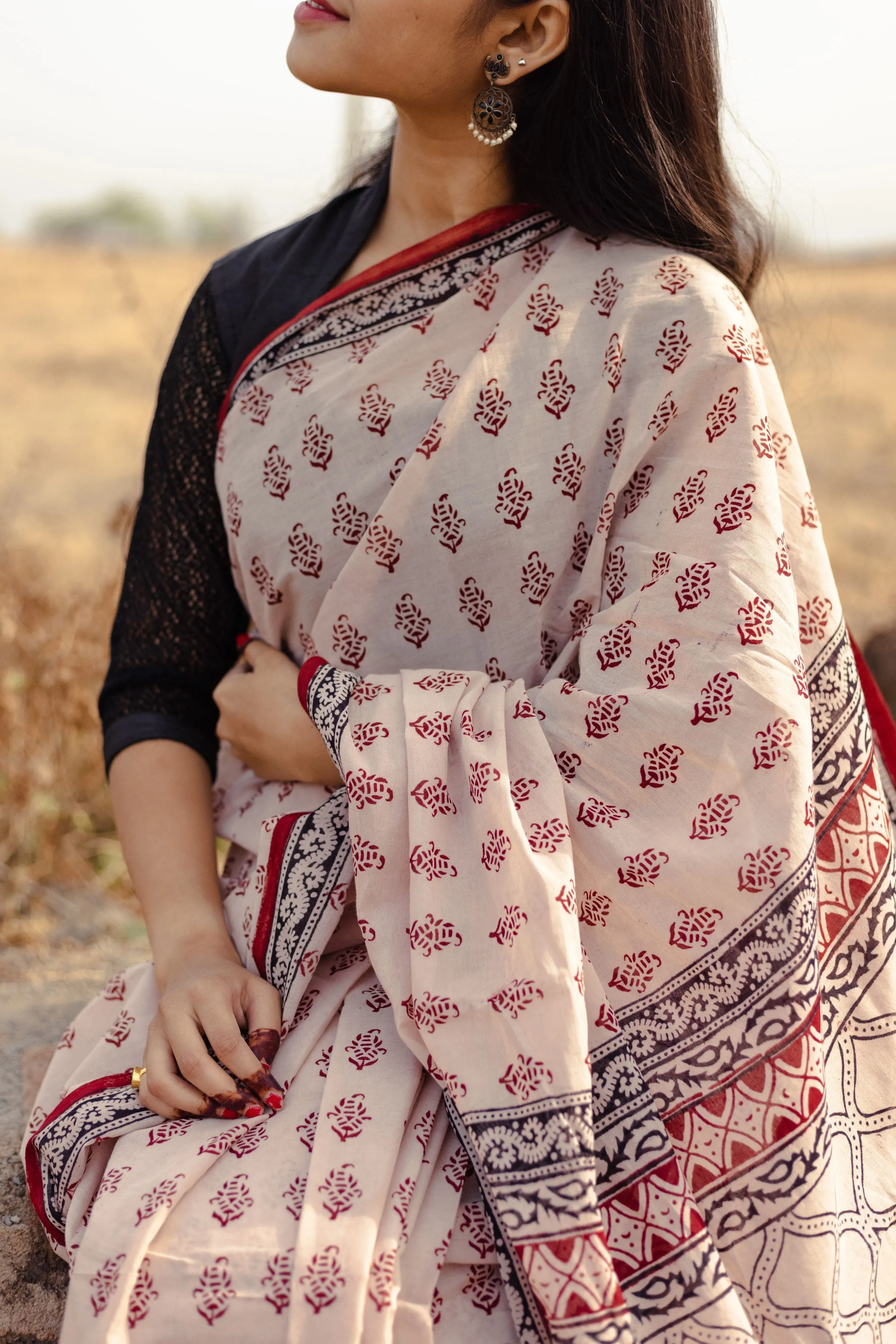 Summer collection sarees - Basant Nandana Kali cotton saree