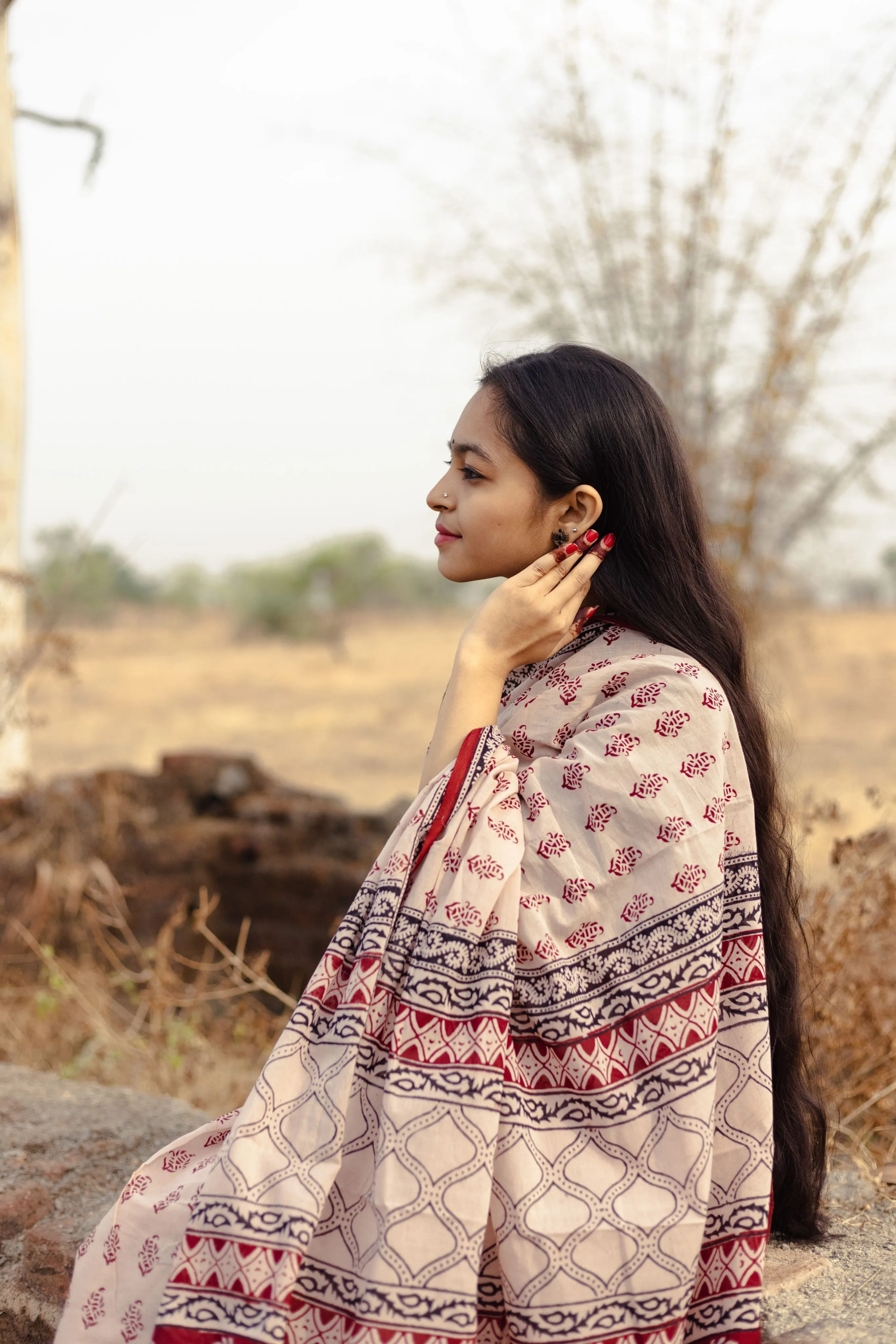 Summer collection sarees - Basant Nandana Kali cotton saree