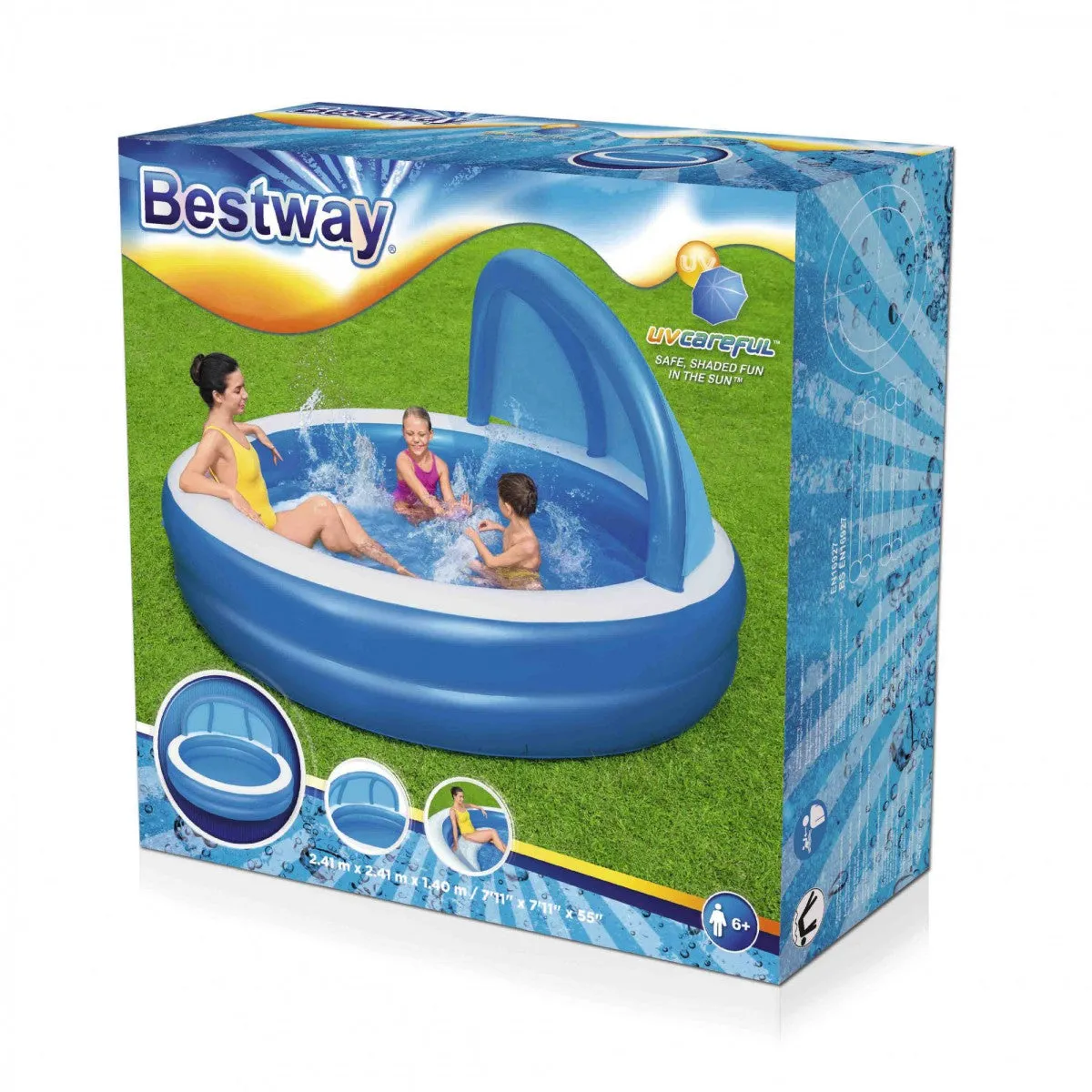 Summer Days Family Paddling Pool 2.41 x1.40 m