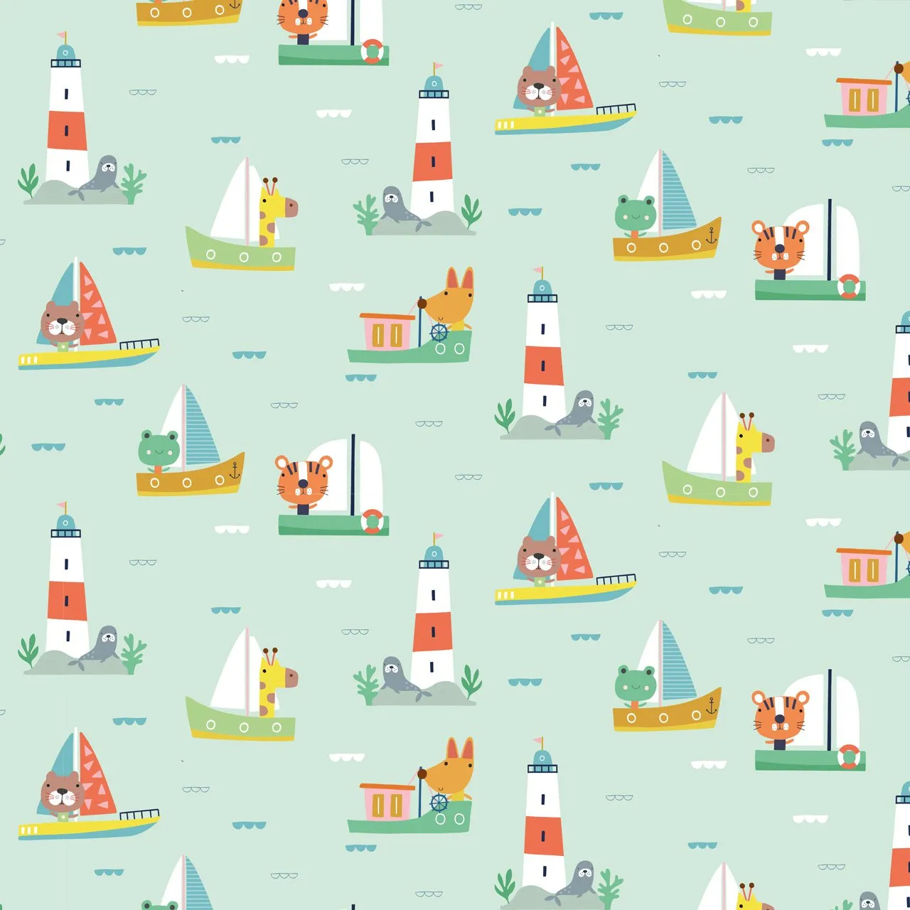 Summer Fun, Sailboats & Lighthouses