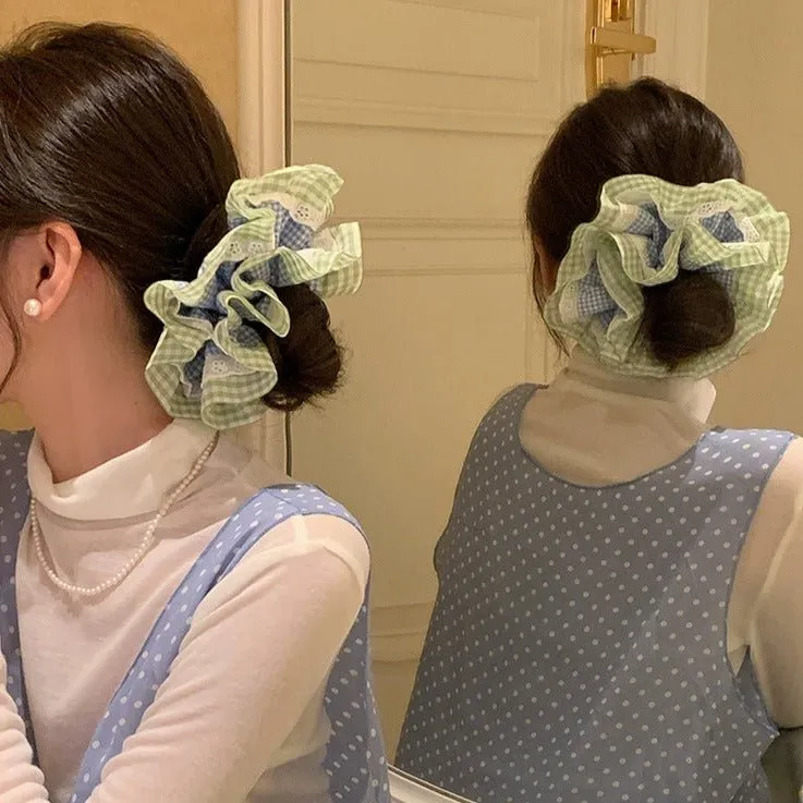 Summer Gingham Scrunchie