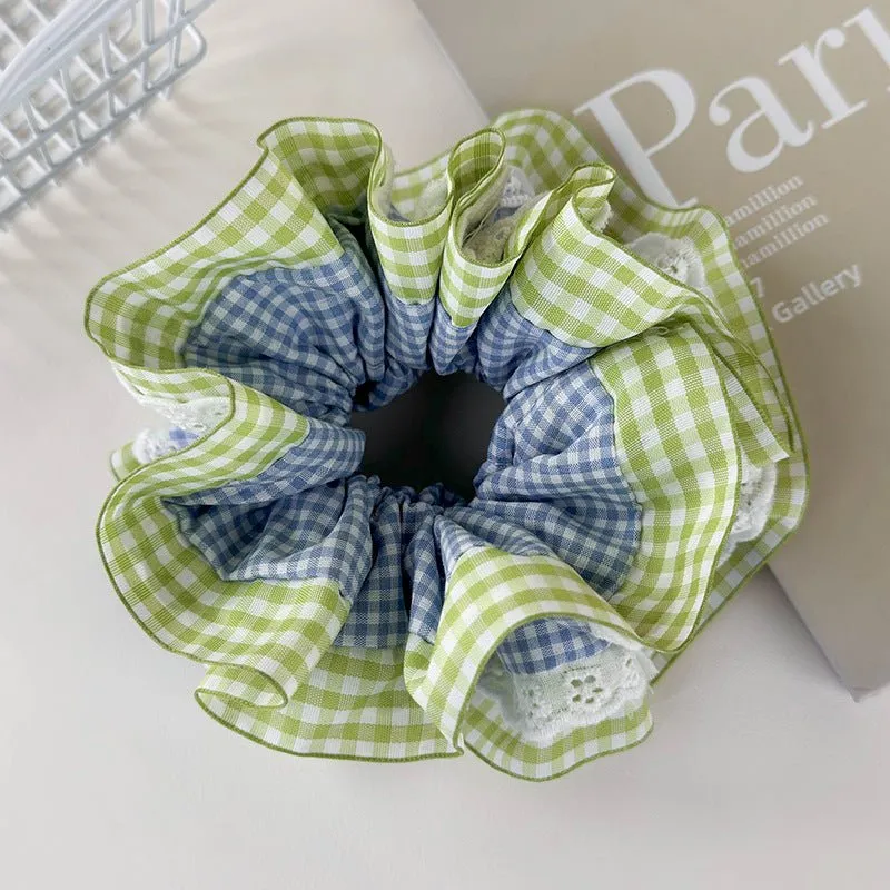 Summer Gingham Scrunchie
