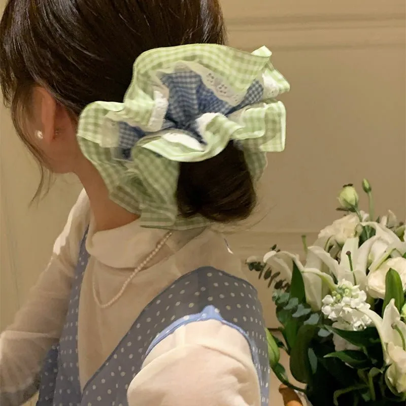Summer Gingham Scrunchie