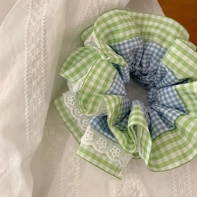Summer Gingham Scrunchie