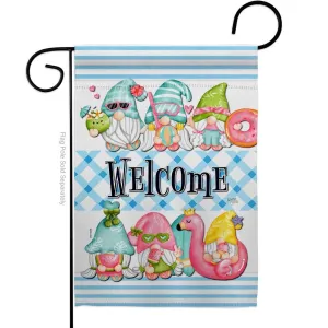 Summer Gnomes Garden Flag
