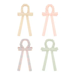 Summer Stripes Bow Scrunchies