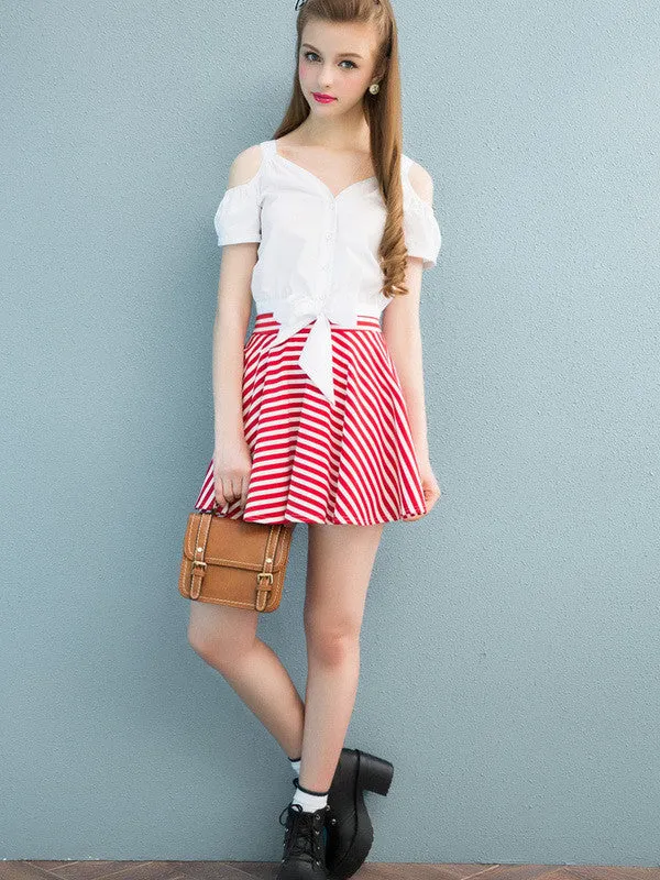 summer sweetheart flared skirt