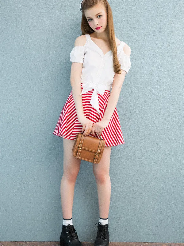 summer sweetheart flared skirt