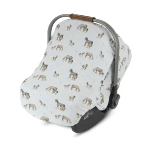 Summer Weave Cover - Horses Cream