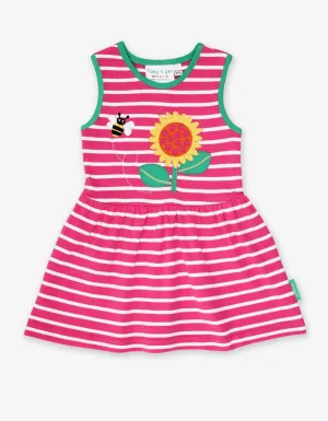 Sunflower Applique Summer Dress