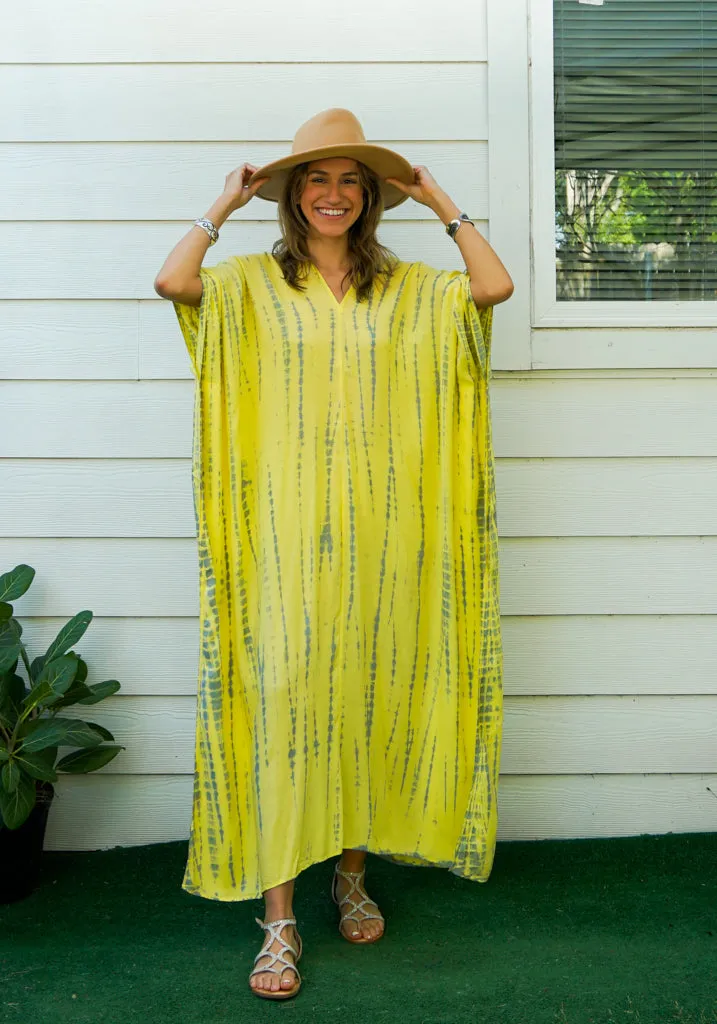 Sunshine Glow Tie-Dye Kaftan
