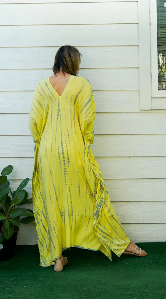 Sunshine Glow Tie-Dye Kaftan