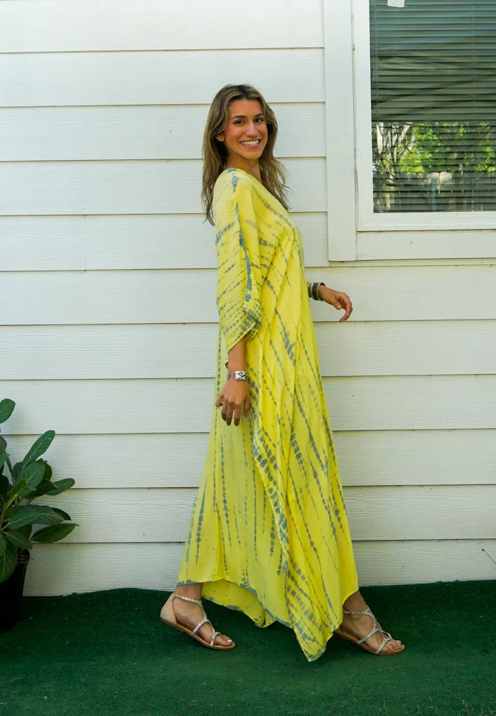 Sunshine Glow Tie-Dye Kaftan