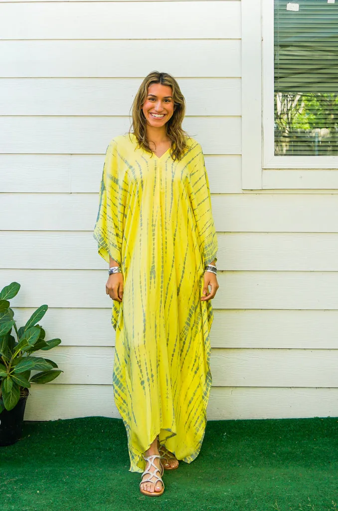 Sunshine Glow Tie-Dye Kaftan