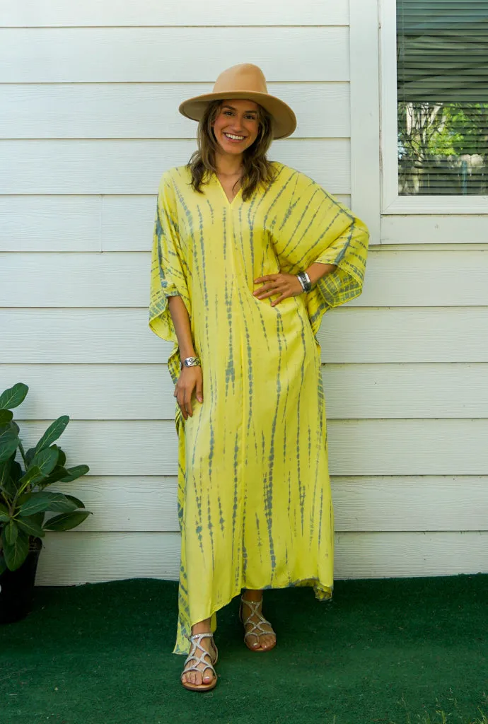 Sunshine Glow Tie-Dye Kaftan
