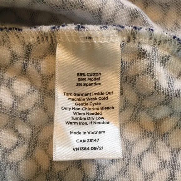 T by TALBOTS LEAFY DOT COZY CRUSH PULLOVER