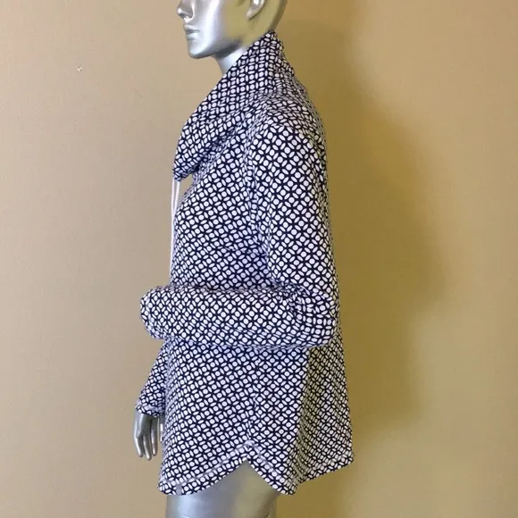 T by TALBOTS LEAFY DOT COZY CRUSH PULLOVER