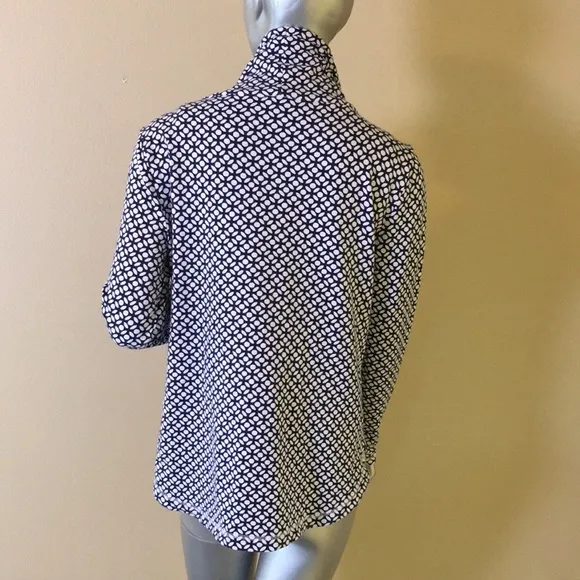 T by TALBOTS LEAFY DOT COZY CRUSH PULLOVER