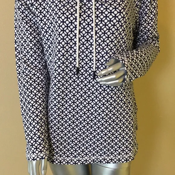 T by TALBOTS LEAFY DOT COZY CRUSH PULLOVER