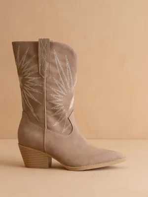The Bristol | Cedar Wood  Star Burst Western Boot