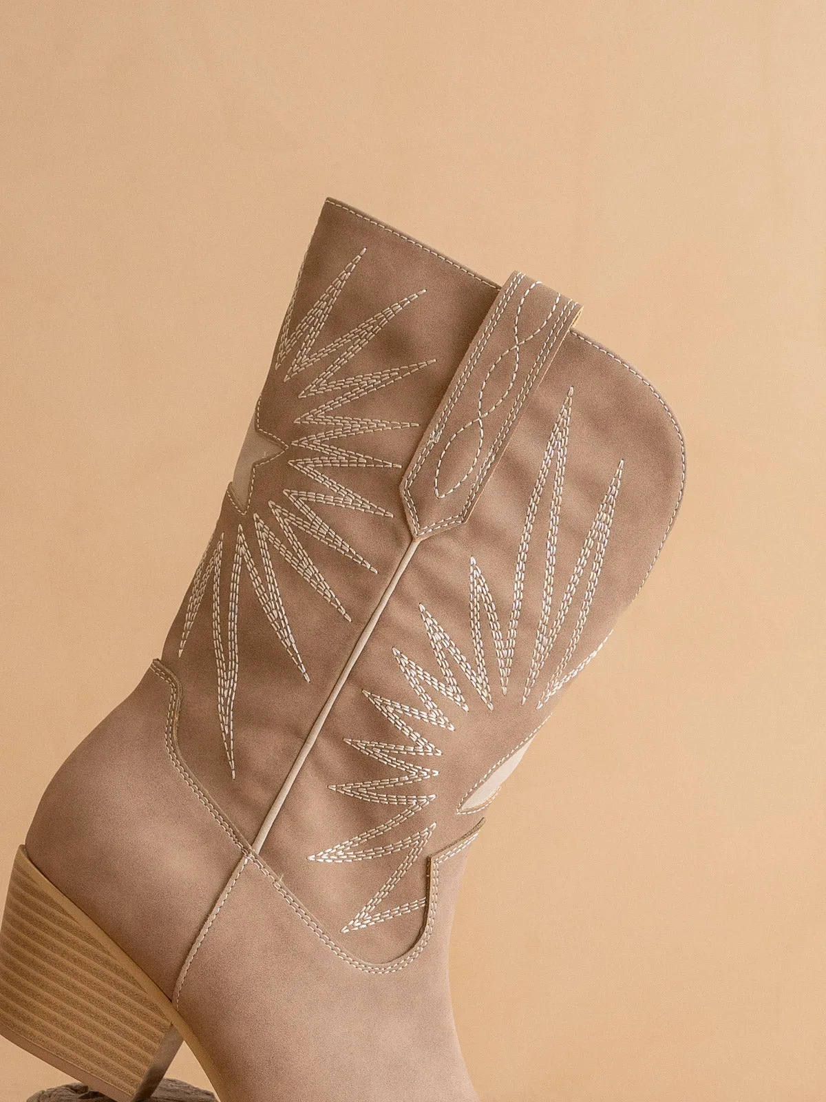 The Bristol | Cedar Wood  Star Burst Western Boot