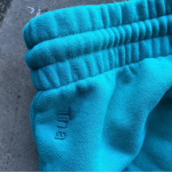 TNA Blue Joggers Soft Elastic Waistband, cozy , fleece boyfriend