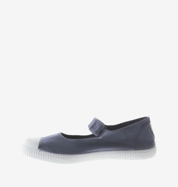 TOECAP BALARINA DYED CANVAS (Azul)