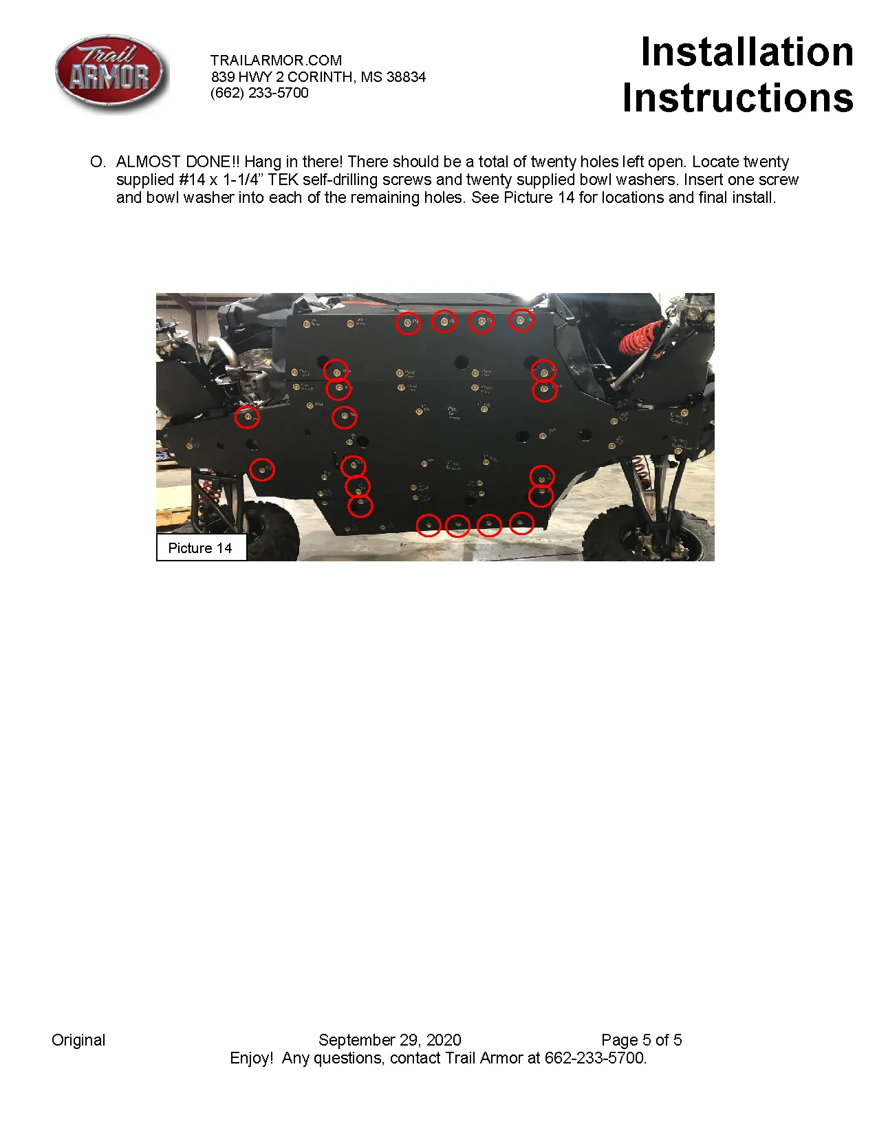 Trail Armor 2020 - 2024 Can Am Maverick Trail, Maverick Sport and Commander Full Skids with Integrated Slider Nerfs