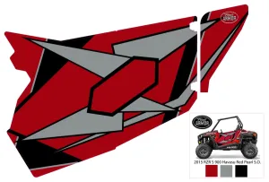 Trail Armor GenX Slide On Two Door Graphics Kit -  2015  RZR S 900 EPS Havasu Red Pearl
