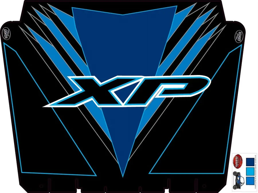 Trail Armor graphics for Polaris 2015 RZR XP 1000 EPS VOODOO BLUE Hard Top Roof
