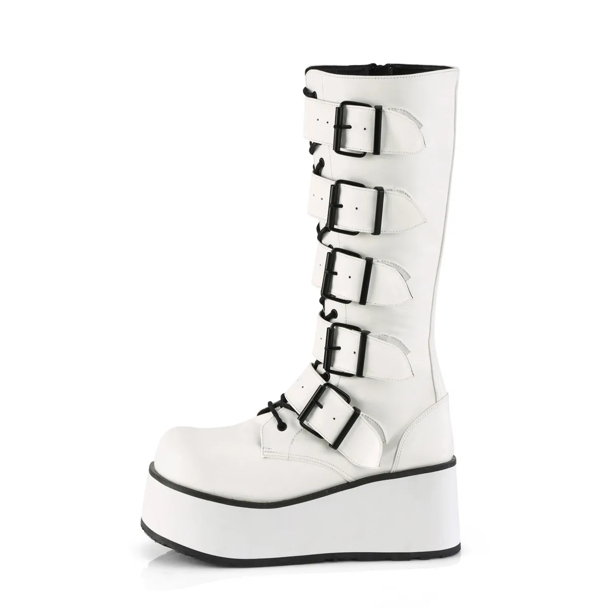 TRASHVILLE-518  White Vegan Leather