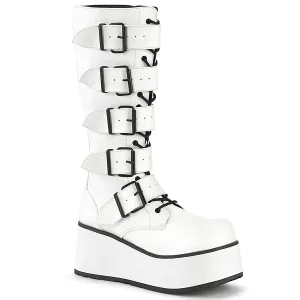TRASHVILLE-518  White Vegan Leather
