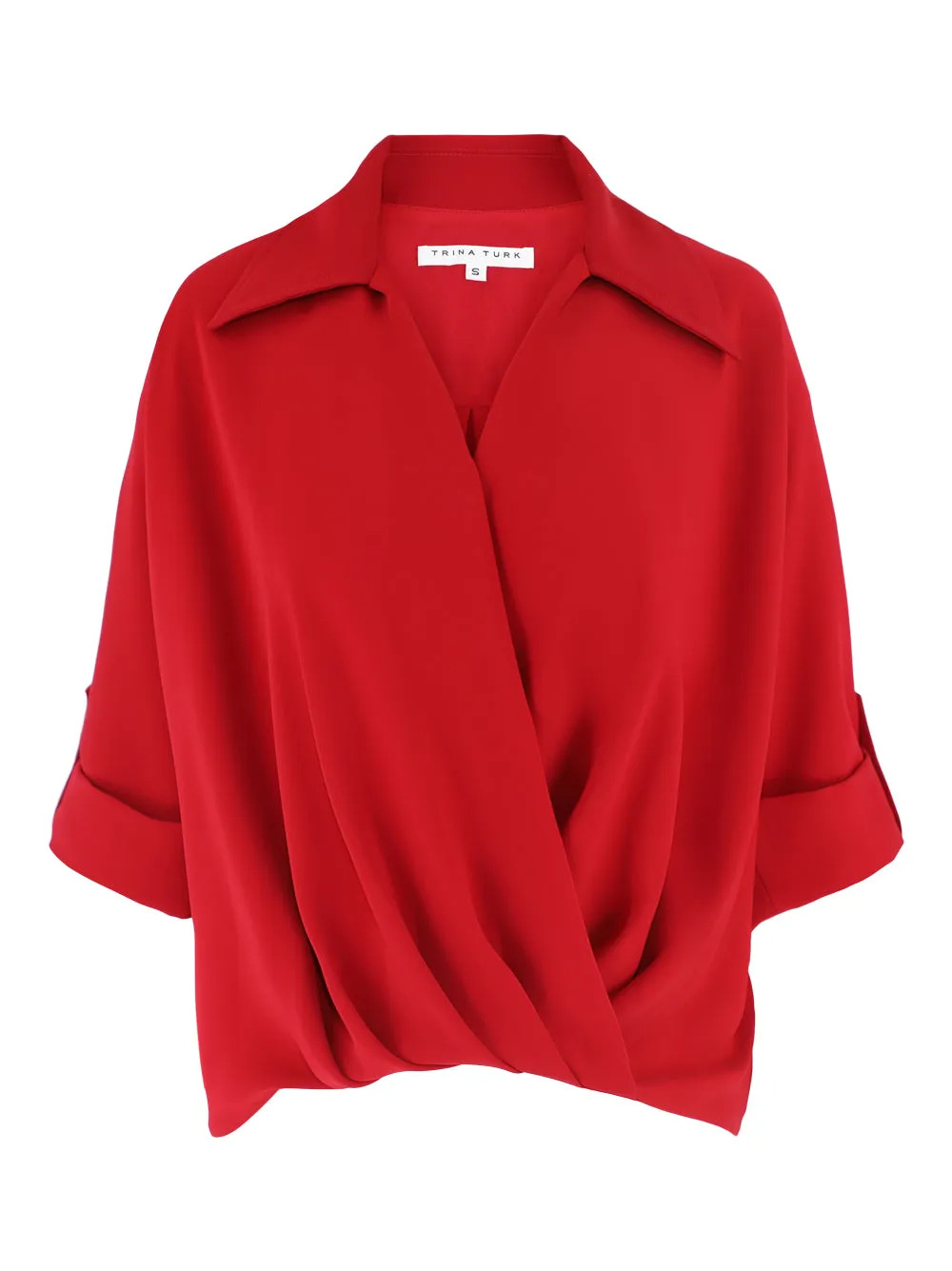 Trina Turk Otto Top in Roselle Red