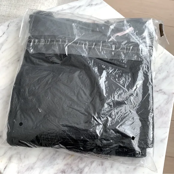 VS Victoria’s Secret Black Glow Waffle Thermal Knit 3-Piece Short PJ Cardi Set