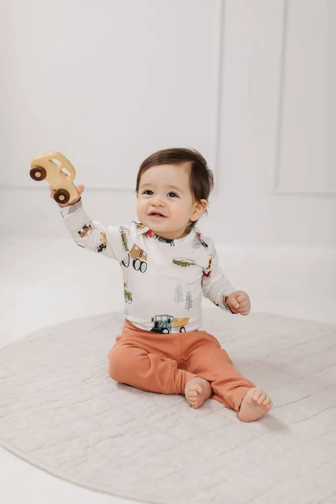 Waffle Baby Pants - Sienna
