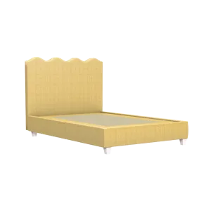 Wave Platform Bed - Natural Raffia