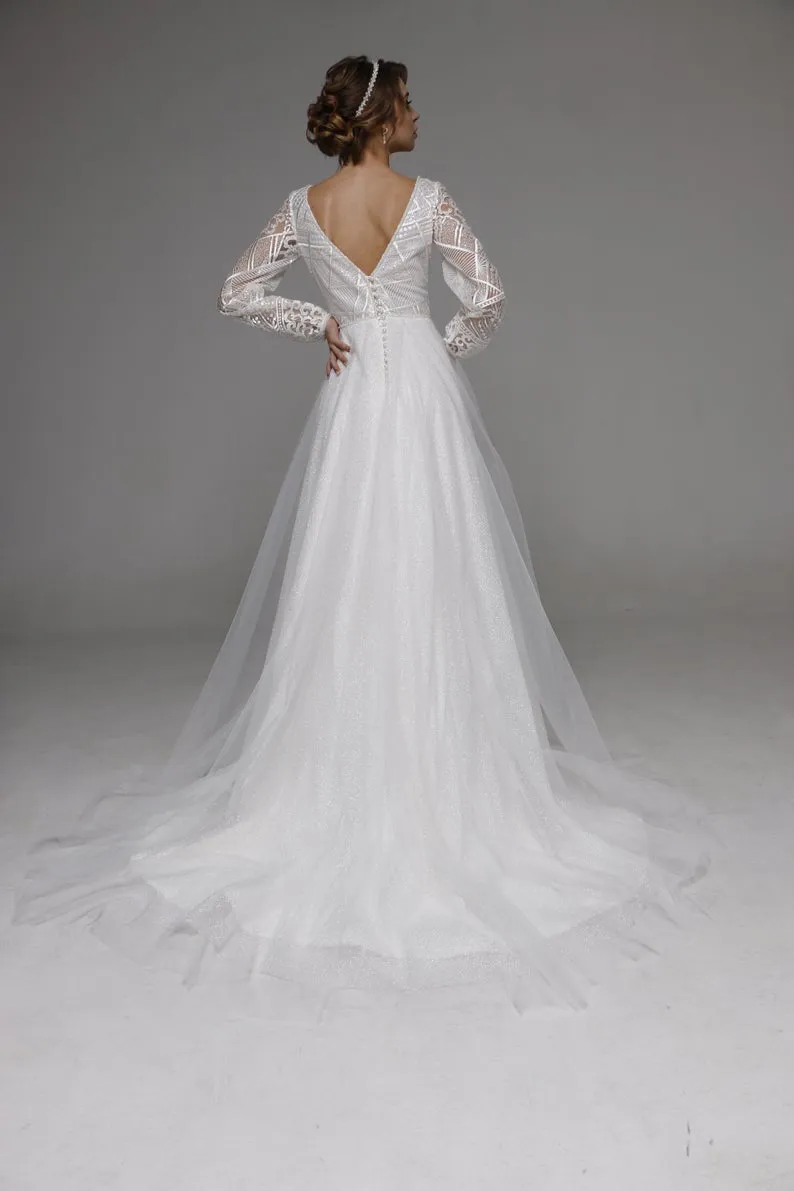 Wedding Dress " Gloria" Boho Wedding Dress